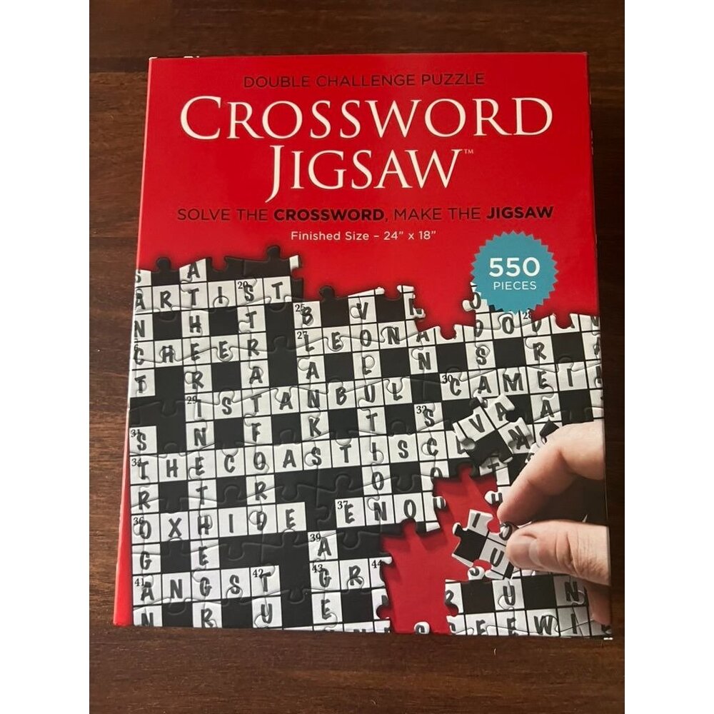 Babalu Crossword Jigsaw Puzzle 550 Piece Double Challenge Complete All Pieces